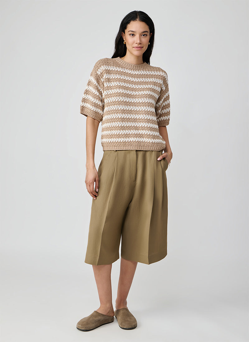 Fabiana Filippi Cotton Boucle Striped Sweater