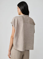 Fabiana Filippi Linen Sleeveless Shirt