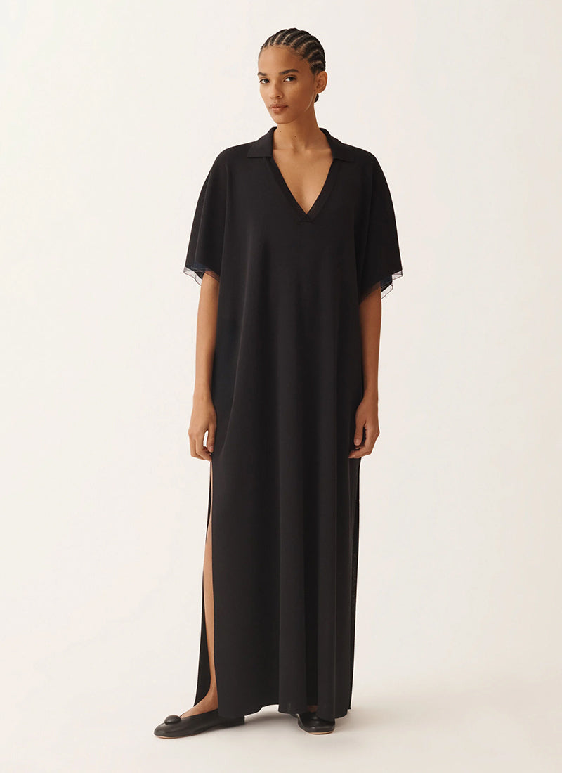 Fabiana Filippi Viscose Knit Diamante Kaftan