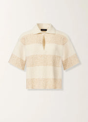Fabiana Filippi Cotton Boucle Striped Polo