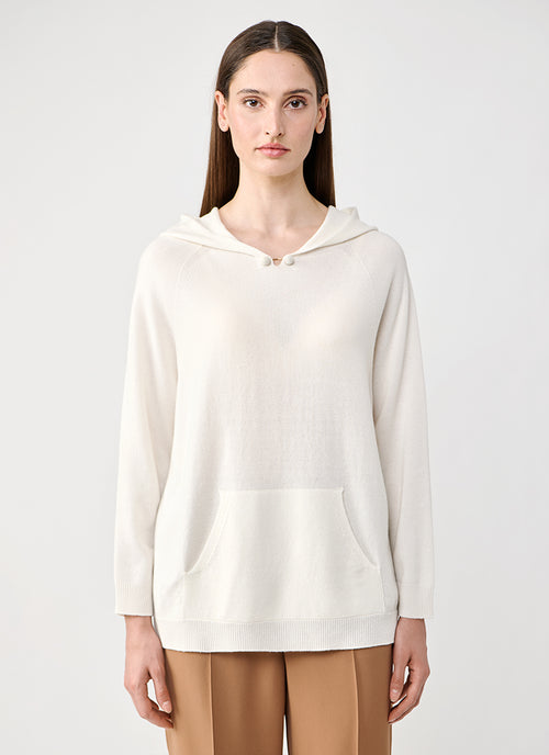 Fabiana Filippi Pierced Hooded Sweater