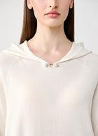 Fabiana Filippi Pierced Hooded Sweater