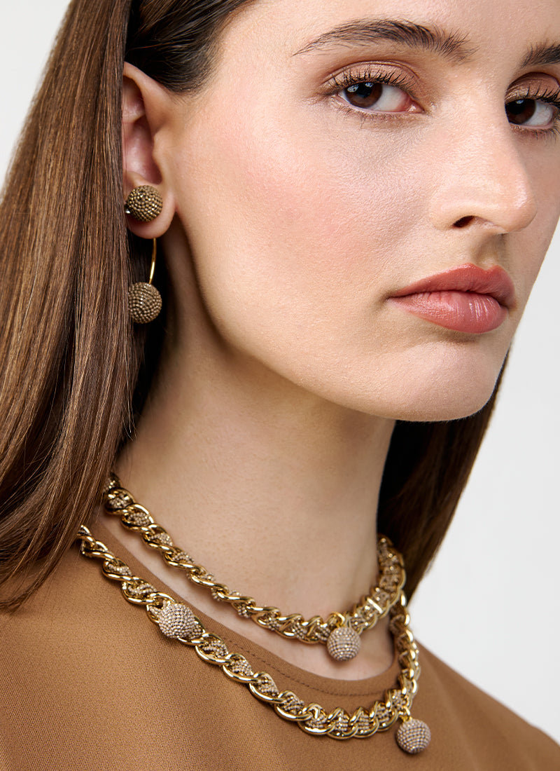 Diamante Pierced Earring