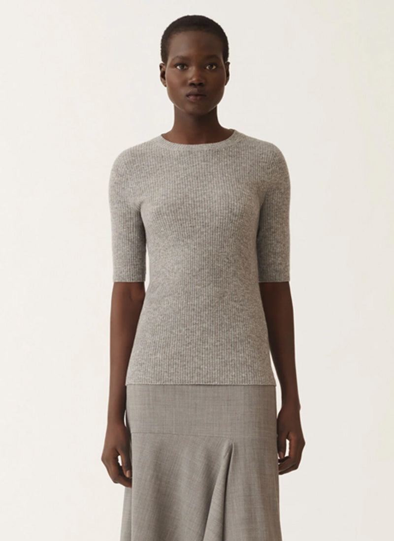 Fabiana Filippi Ribbed Short Sleeve Sweater