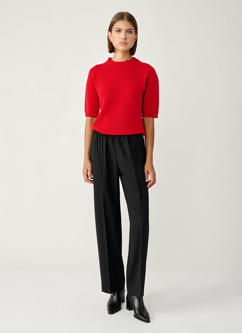 Short Sleeve Gauzed Cashmere Sweater by Fabiana Filippi at Andrews