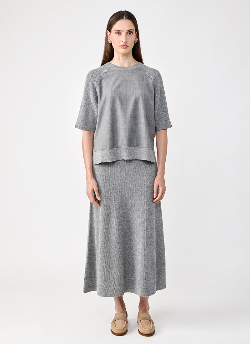 Ribbed Flared Skirt by Fabiana Filippi at Andrews