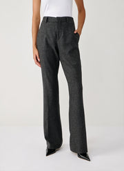 Fabiana Filippi Slubbed Pinstripe Bootcut Trouser
