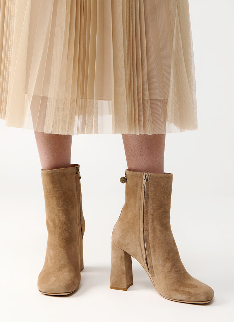 Fabiana Filippi Stacked Heel Boot Suede