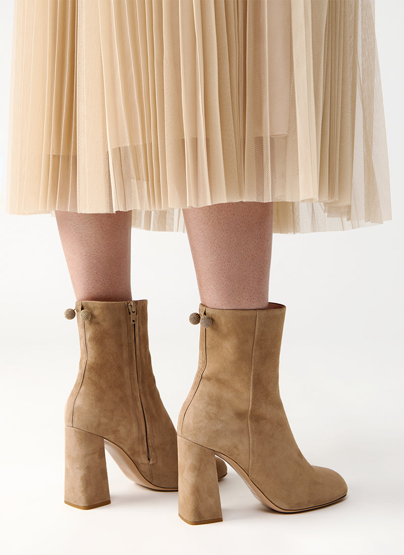 Fabiana Filippi Stacked Heel Boot Suede
