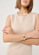 Fabiana Filippi Cotton Wool Sleeveless Knit Dress