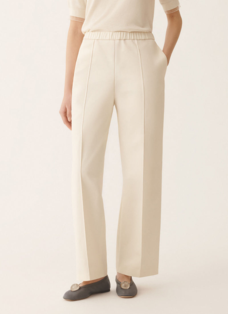 Bistretch Wool Trousers Nude