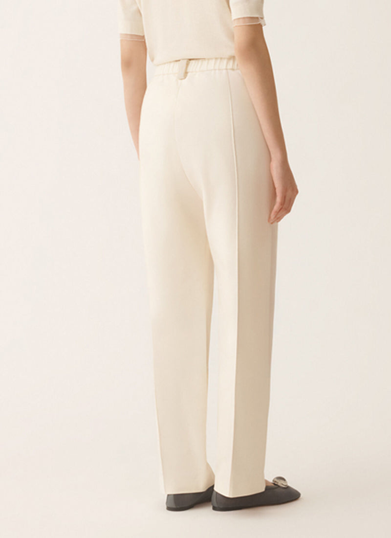 Bistretch Wool Trousers Nude