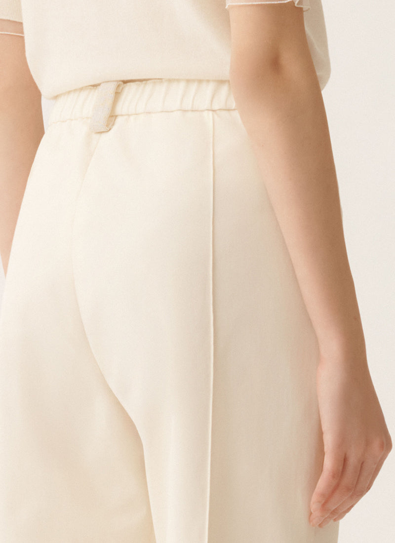 Bistretch Wool Trousers Nude