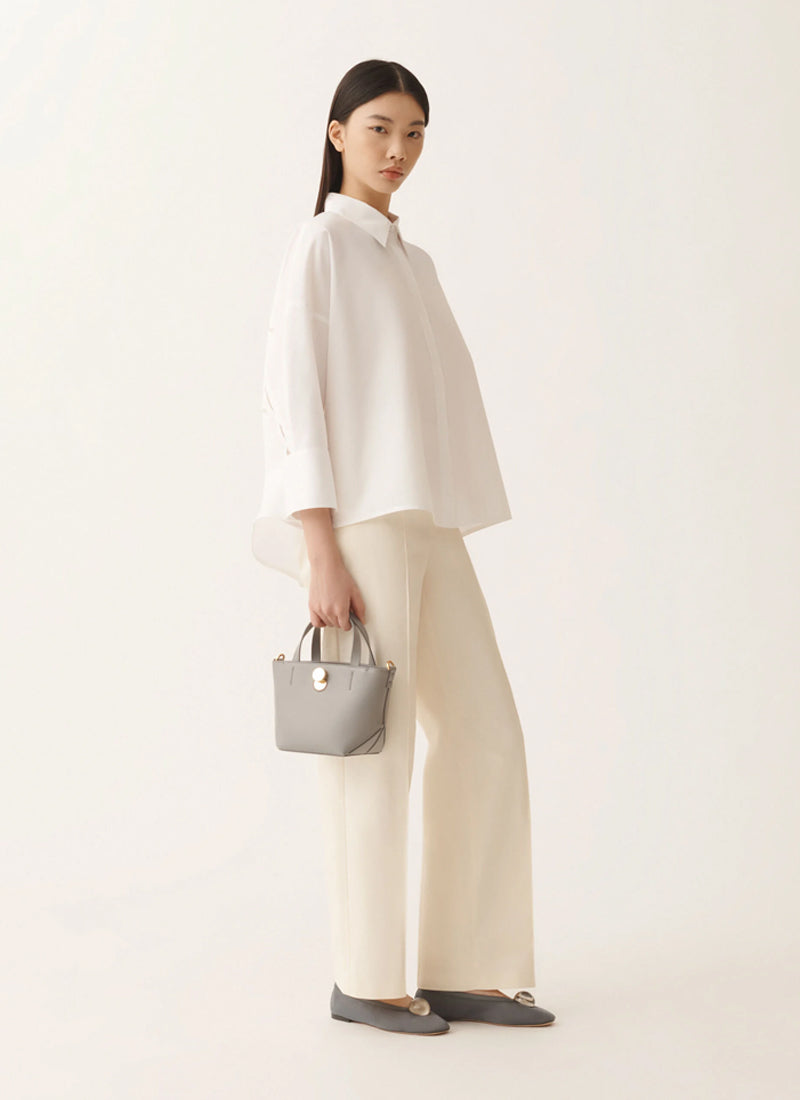 Bistretch Wool Trousers Nude