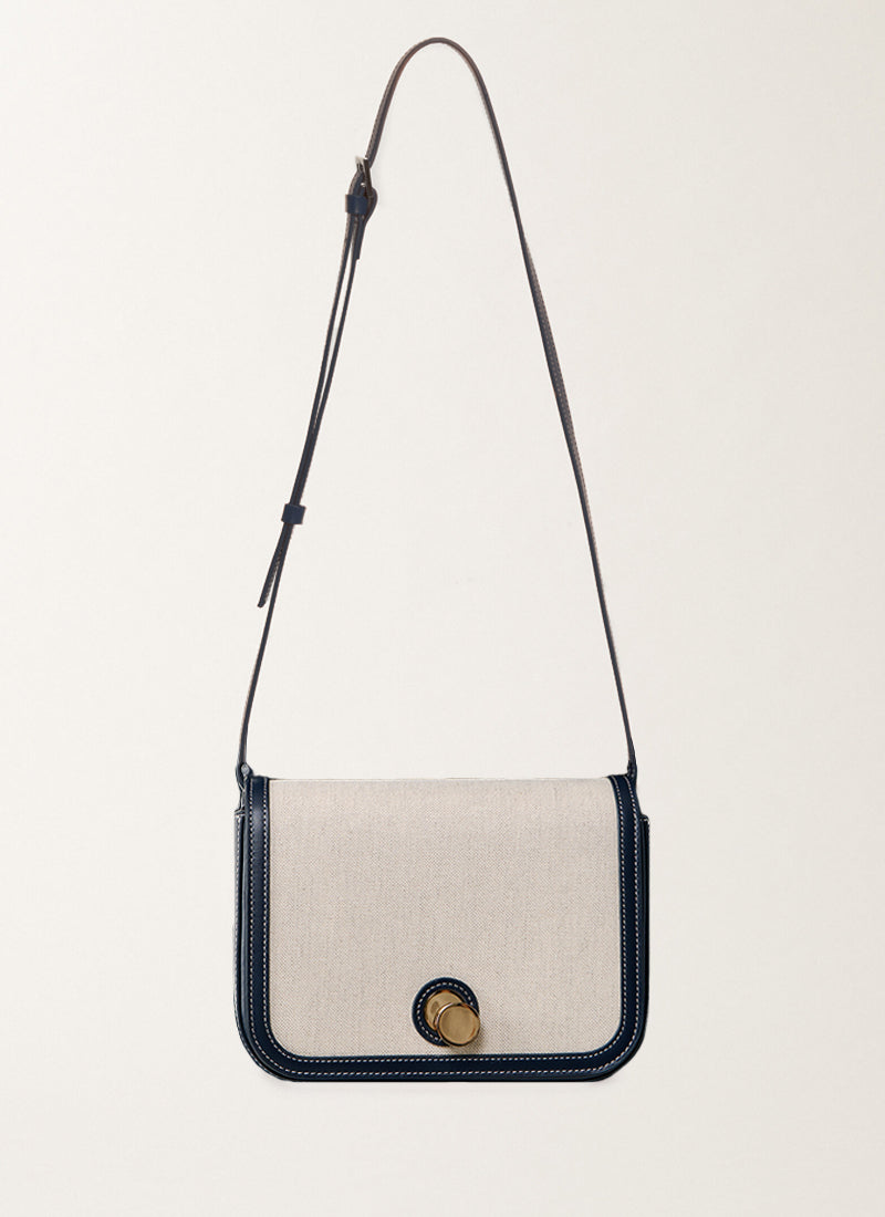 Fabiana Filippi Canvas Leather Camera Bag