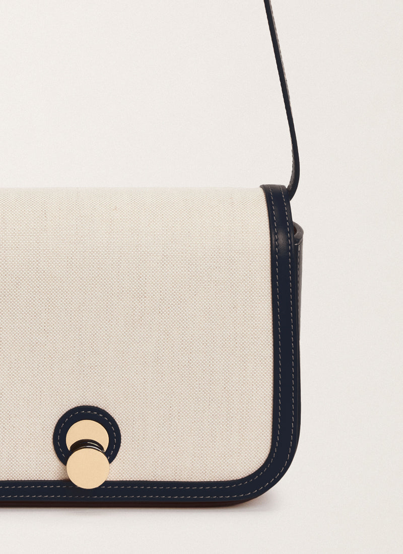 Fabiana Filippi Canvas Leather Camera Bag