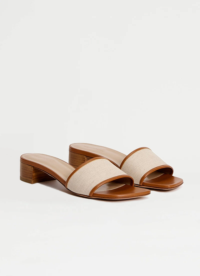 Fabiana Filippi Canvas Leather Slide