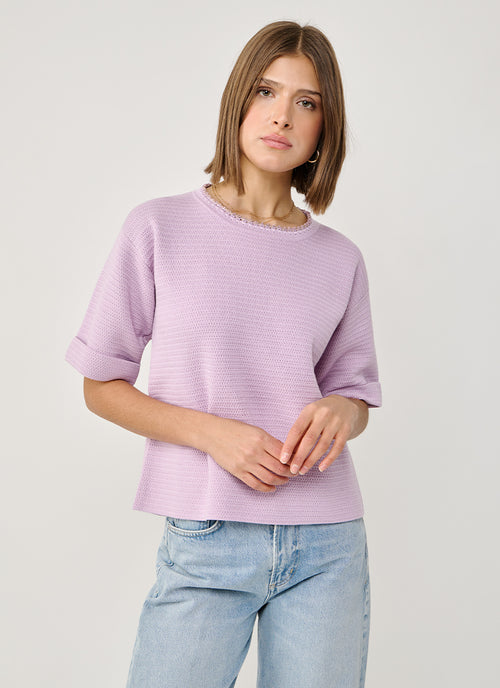  Cotton Wool Basket Weave Knit by Fabiana Filippi at Andrews 