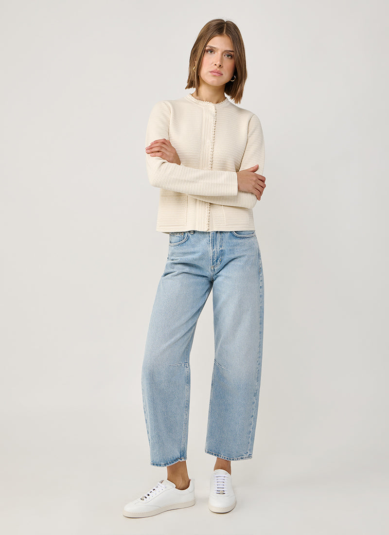 Fabiana Filippi Cotton Wool Crewneck Jacket