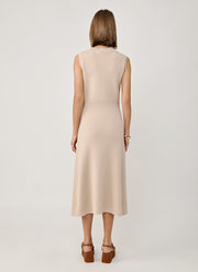 Fabiana Filippi Cotton Wool Sleeveless Knit Dress