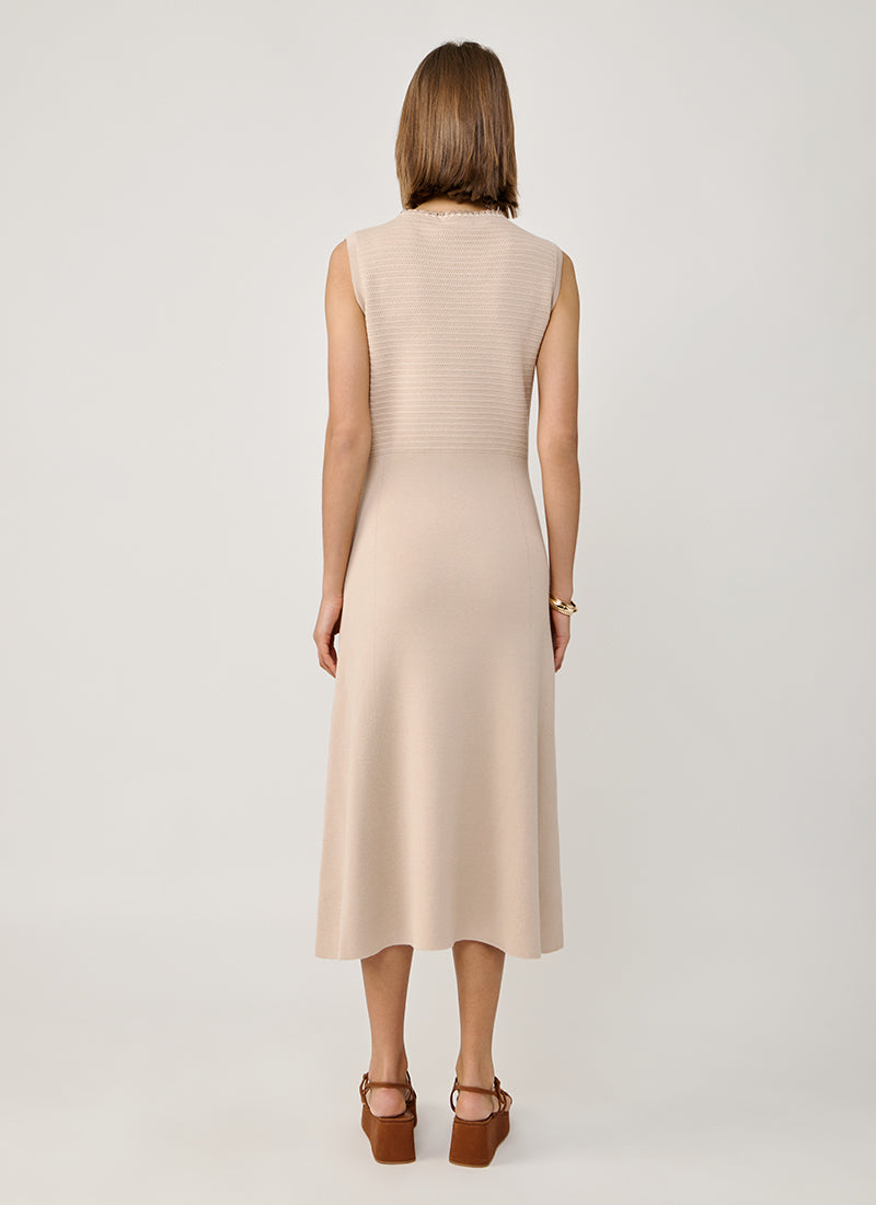 Fabiana Filippi Cotton Wool Sleeveless Knit Dress
