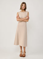 Fabiana Filippi Cotton Wool Sleeveless Knit Dress