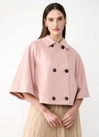 Fabiana Filippi Felted Double Breasted Cropped Cape
