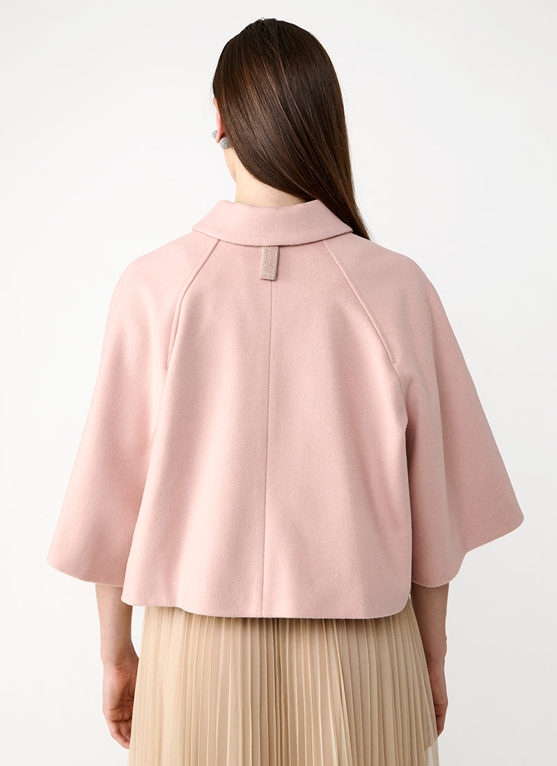 Fabiana Filippi Felted Double Breasted Cropped Cape