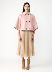 Fabiana Filippi Felted Double Breasted Cropped Cape