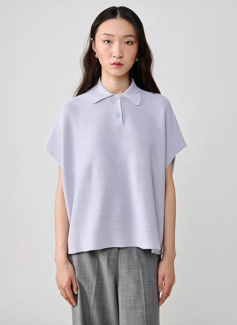 Fabiana Filippi Glitch Effect Boxy Fit Polo