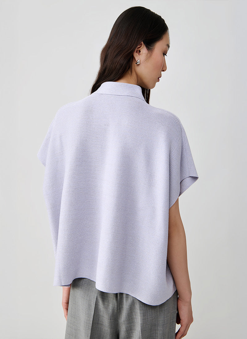 Fabiana Filippi Glitch Effect Boxy Fit Polo