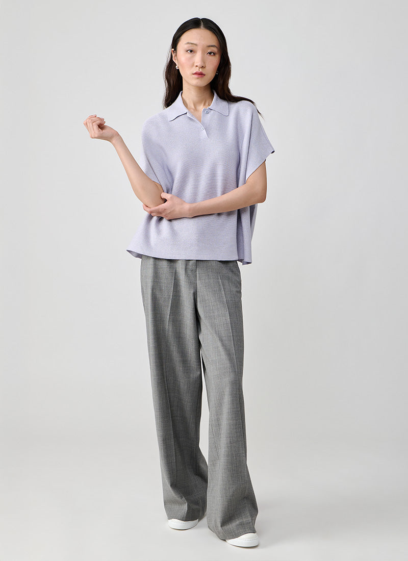 Fabiana Filippi Glitch Effect Boxy Fit Polo