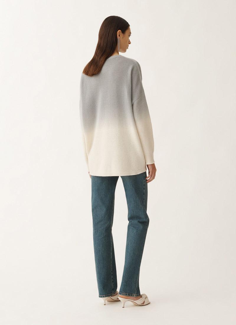 Fabiana Filippi Dip Dyed Oversized Crew Neck Sweater