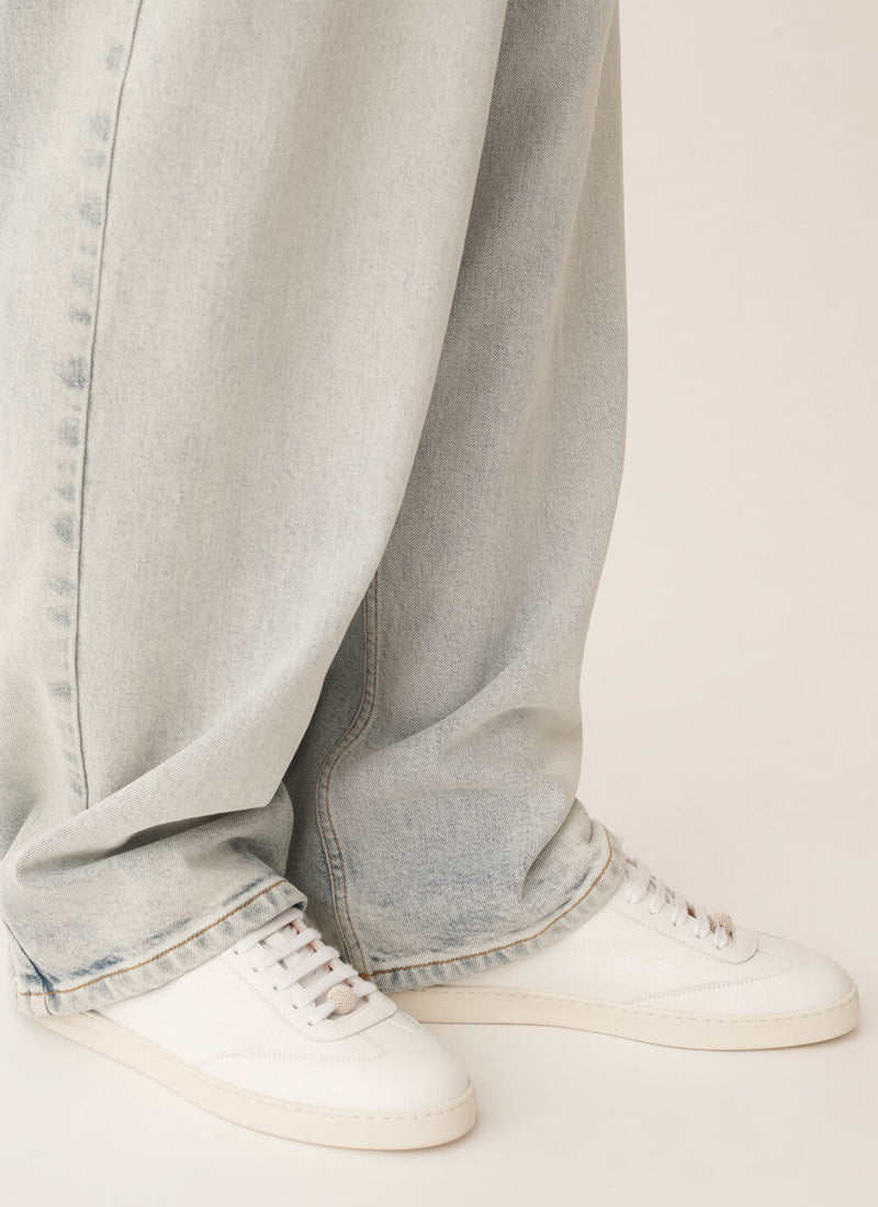  Grained Leather Sneakers by Fabiana Filippi at Andrews 