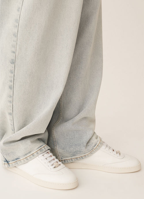  Grained Leather Sneakers by Fabiana Filippi at Andrews 