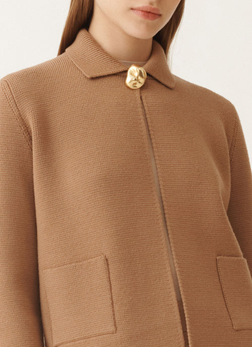 Fabiana Filippi Merino Single Breasted Knit Jacket