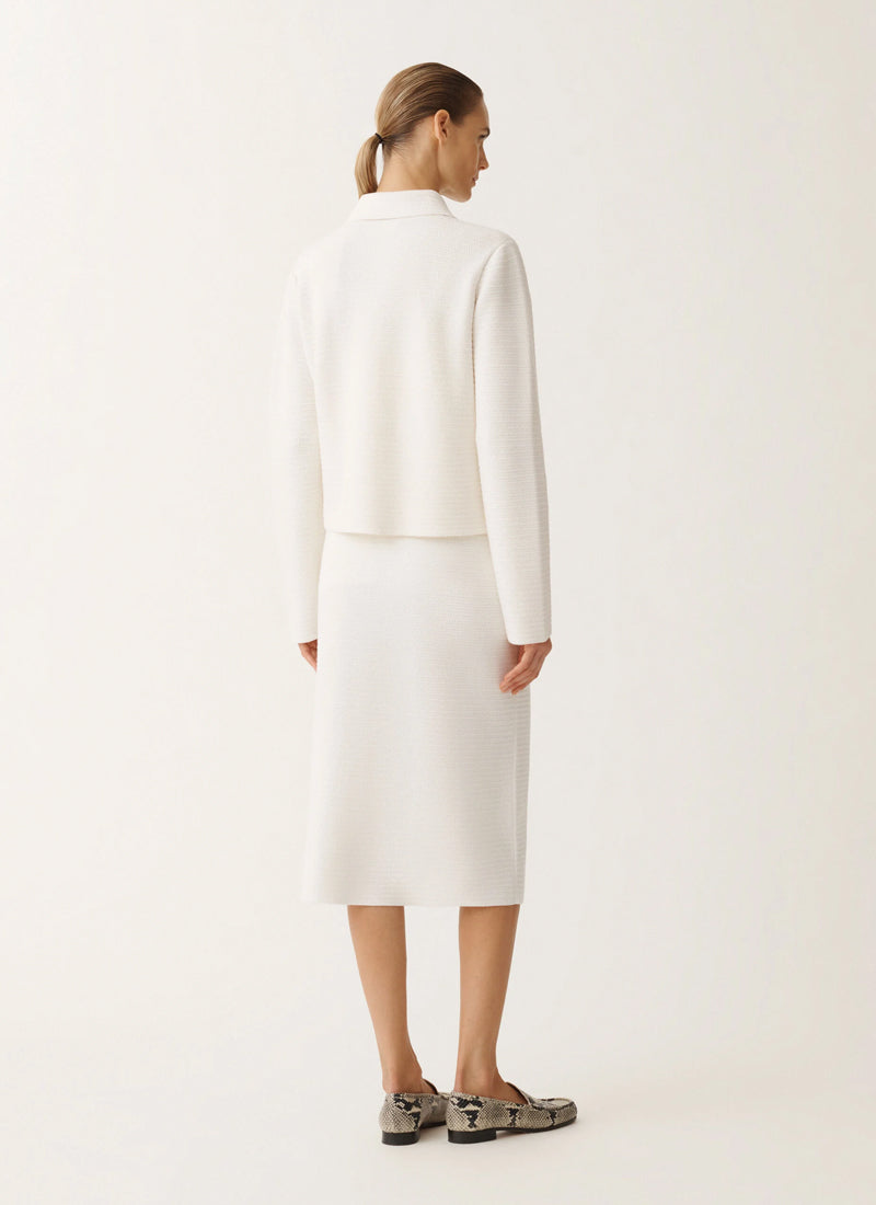 Fabiana Filippi Cotton Wool Patch Pocket Cardigan