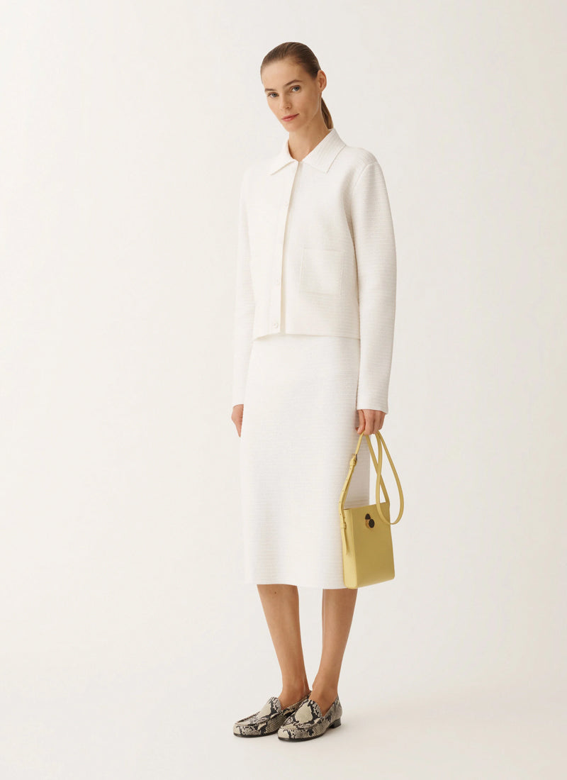 Fabiana Filippi Cotton Wool Patch Pocket Cardigan