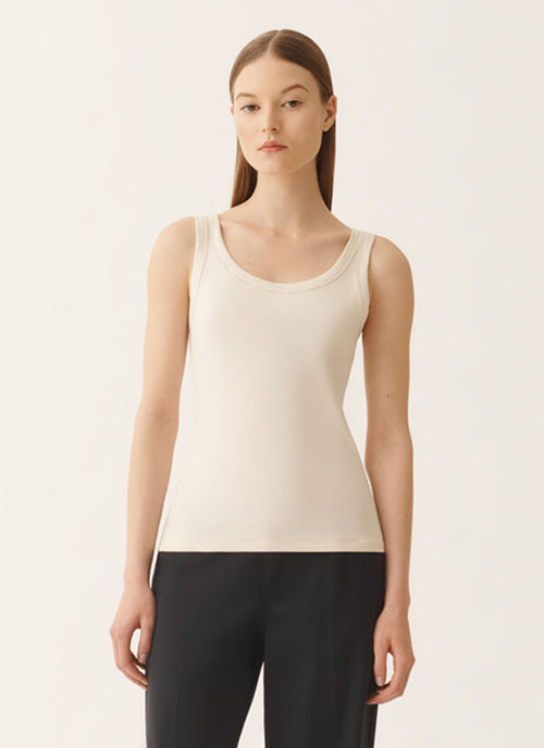 Ribbed Jersey Tank Top by Fabiana Filippi at Andrews