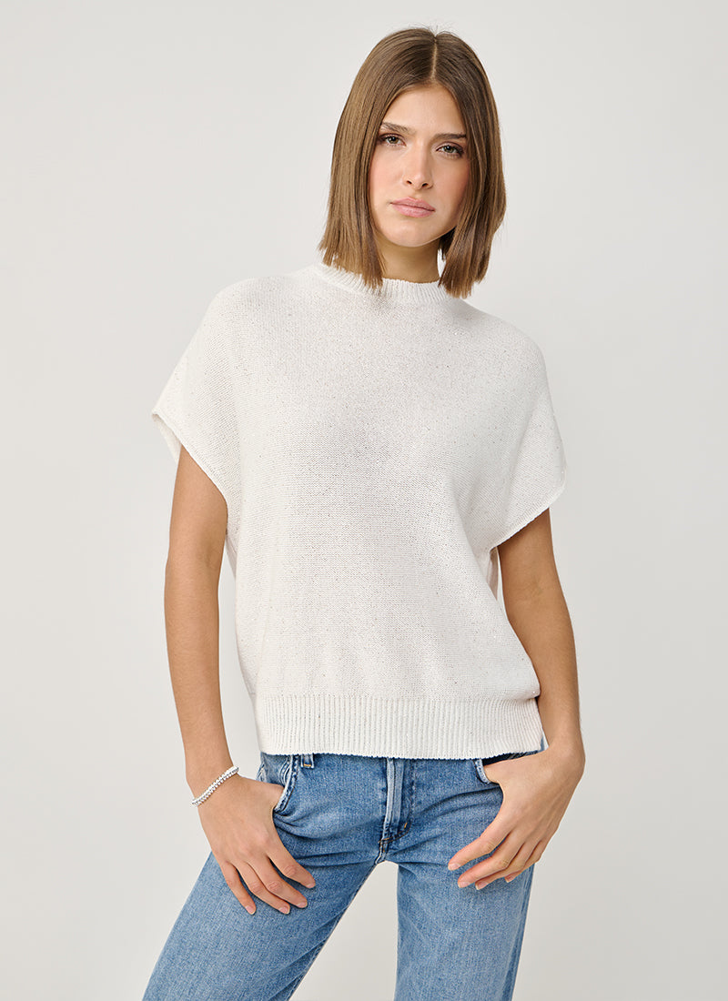 Sequin Crew Neck Cape by Fabiana Filippi at Andrews