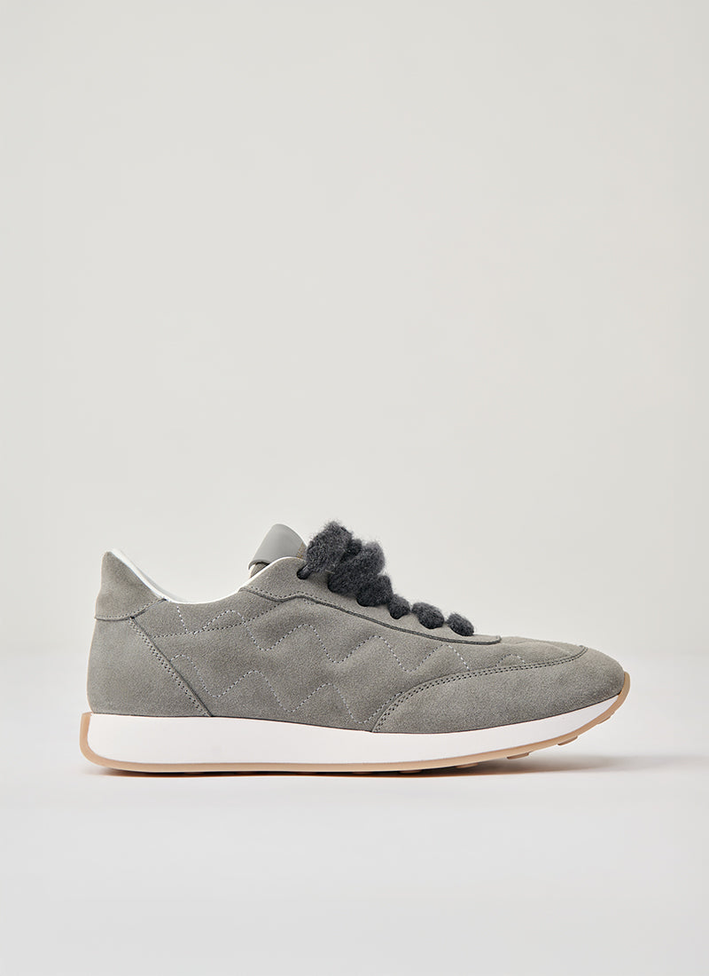  Suede And Filo Diamante Sneakers by Fabiana Filippi at Andrews 