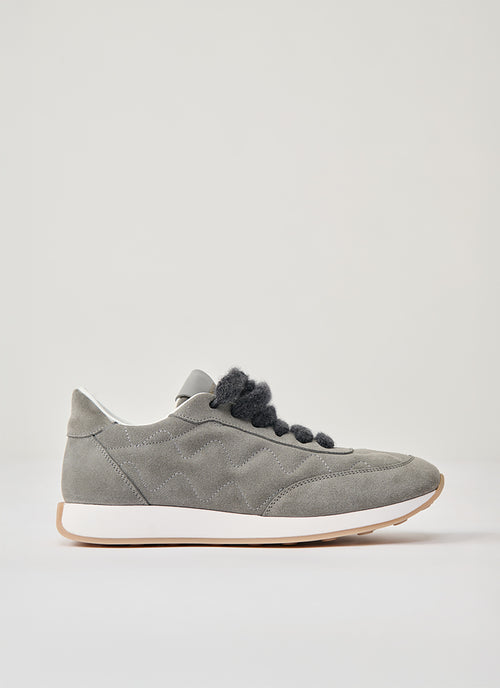  Suede And Filo Diamante Sneakers by Fabiana Filippi at Andrews 