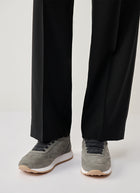  Suede And Filo Diamante Sneakers by Fabiana Filippi at Andrews 