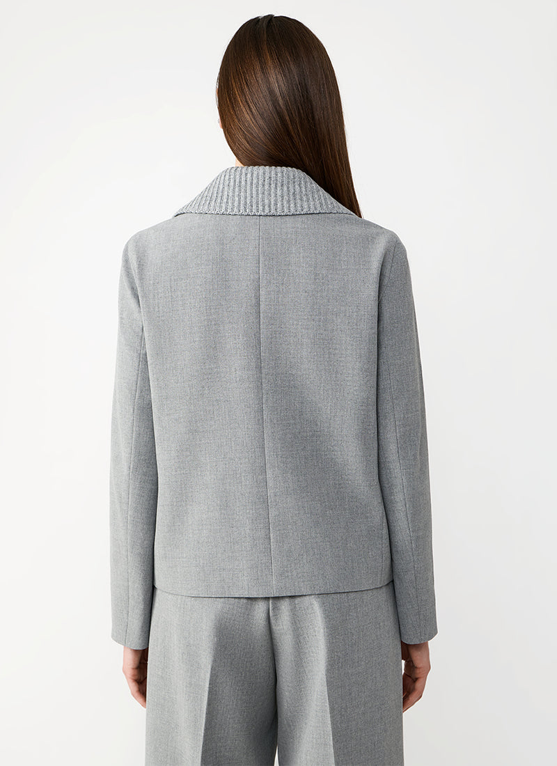  Tecno Jacket With Knit Collar by Fabiana Filippi at Andrews 