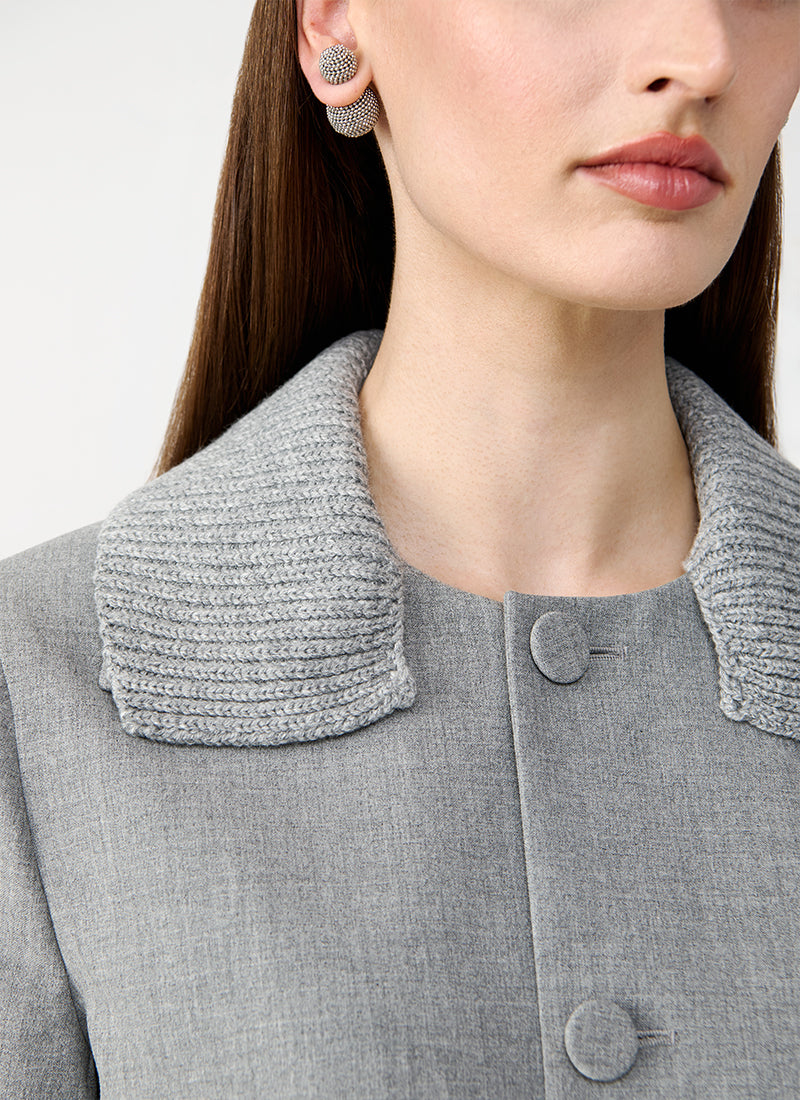  Tecno Jacket With Knit Collar by Fabiana Filippi at Andrews 