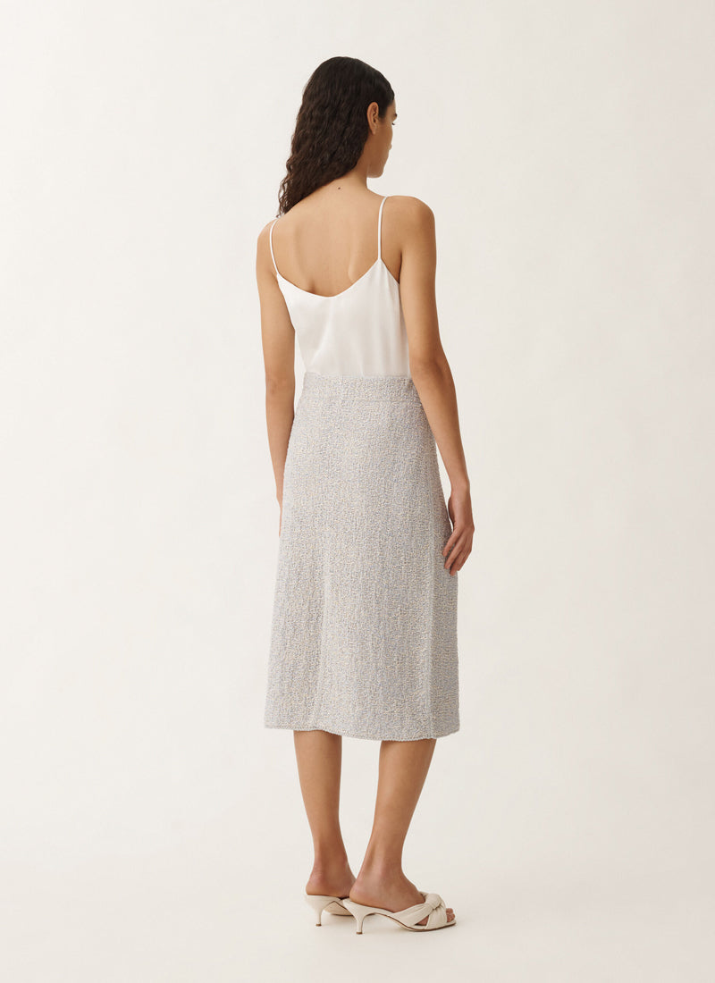 Fabiana Filippi Lurex Tweed Pencil Skirt