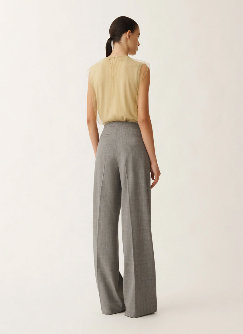 Fabiana Filippi Bi-Stretch Wool Wide Leg Trouser