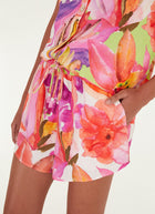 Artsy Flora Off-White Shorts by FARM Rio