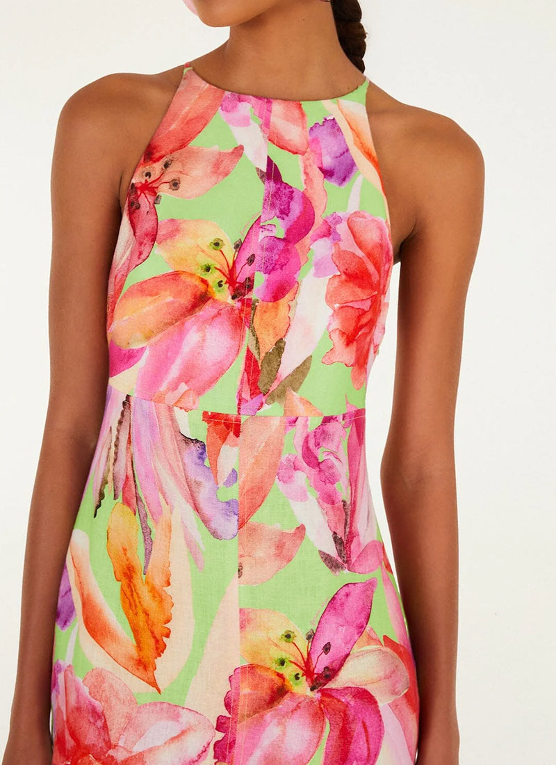Artsy Floral Midi Dress by FARM Rio