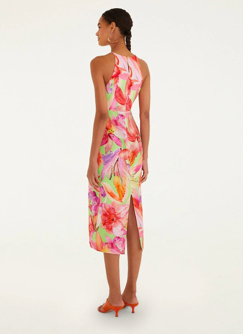 Artsy Floral Midi Dress by FARM Rio